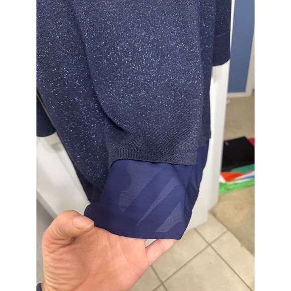 APT 9 Women's Navy Blue Metallic Sparkle Pullover Tunic - Size 3X - Picture 4 of 8